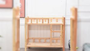 Double Decker Bed Frame Double Bed Loft Bed Solid Wood Bunk Bed Bunk Bed Height-Adjustable Bed Children Kids Bed Home School Dormitory Bunk Bed Bed High Low Wooden Bunk