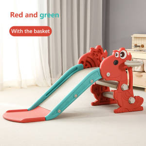 Children Slide Foldable with Safety Guard Fence Multiple Designs (Astronaut Toucan etc ) Suitable for Indoor and Outdoor Play