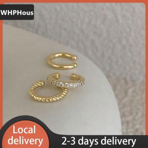 [COD] WHPHous Ship within 24 hours 3Pcs Simple Round Wrap Earrings Cartilage Ear Clip No Pierce Cartilage Earrings Ear Cuff