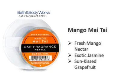 Bath & Body Works ❤️ Car Fragrance Refill mango Mai Tai