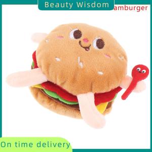 Beauty Wisdom 1Pc Food Plush Keychain Hamburger Hot Dog French Fries Stuffed Doll Pendant Toy