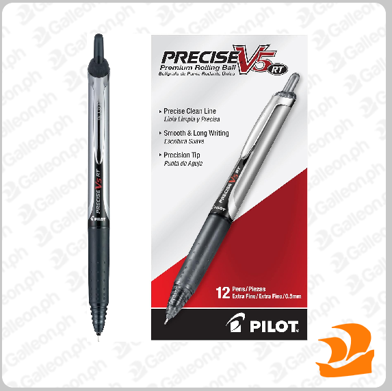 PILOT Precise V5 RT Refillable Retractable Liquid Ink Rolling