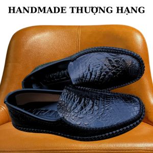 Giày lười da nam mã K200dòng sản phẩm giày da nam cao cấphàng việt nam thượng hạngvới chất liệu da bò italy màu đennâuvàng bòxanh.