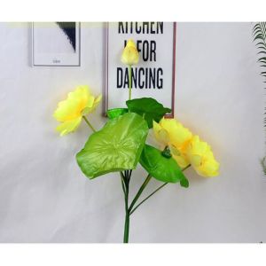 Nhân tạo sen gốc giả Hoa Sen với 9 Blooms 8 Blooms nhà tiệc cưới hoa trang trí