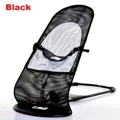Foldable Baby Bouncer Baby Balance Chair Rocker Bouncer Recliner Sleeping Breathable Net Buai Lantai