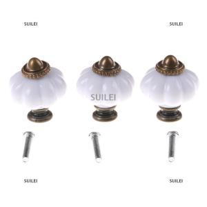 [COD] SUILEI White Vintage Style Door Knobs Cabinet Drawer Cupboard Kitchen Pull Handle