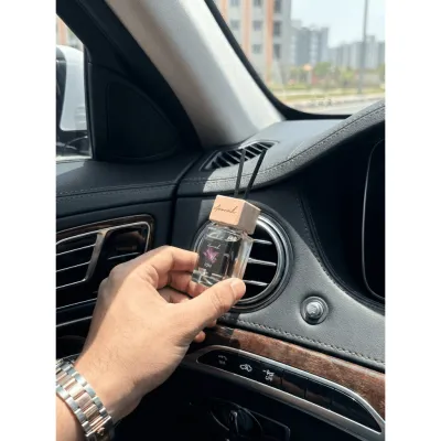 [ARORAH] 15ml Car Perfume Reed Diffuser With Air Vent Clip – No Tilt Needed Car Perfume Bottle