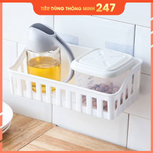 Kệ để đồ nhà tắm và nhà bếp đa năng dán tường (Giao ngẫu nhiên mẫu)