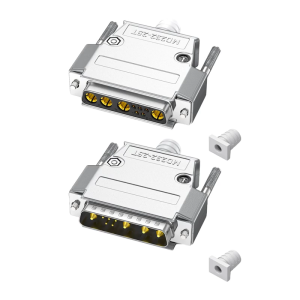 30Amp Mixed D-Sub Connector 9W4 Male/Female 5+4D-SUB Pin High Current Power Mixed Contact Straight Through Hole