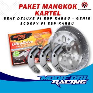 Mangkok KAMPAS GANDA kartel DAYTONA Beat Fi esp CVT kirian Beat honda Mangkok Kampas Ganda Custom Modifikasi Ori racing Paket Upgarde CVT honda