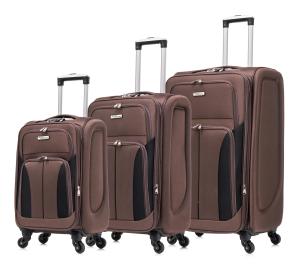 (SG BRAND) #PR111 SE7EN VONDERS PYRAMID EVA SOFTCASE LUGGAGE LIGHTWEIGHT EXPANDER CABIN SIZE CHECK IN TROLLEY BAG 4 WHEEL 20 24 28 INCH