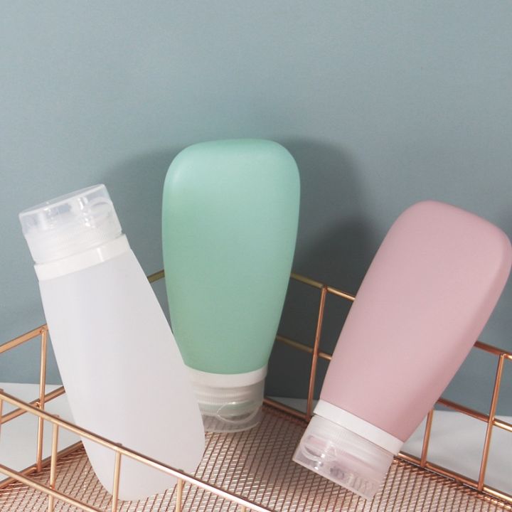 30/60/90ML Silicone Refillable Bottle Empty Travel Portable Packing ...