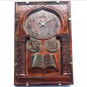 JAM DINDING KALIGRAFI MODEL KOTAK / JAM DINDING KALIGRAFI