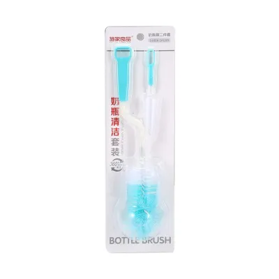 Leopard Milk Bottle Brush With Sponge (Assorted Colour)