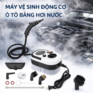 Máy Vệ Sinh Hơi Nước Nóng Đa Năng Loại Tốt – Làm Sạch Khoang Máy Ô Tô Nội Thất Diệt Khuẩn Hiệu Quả