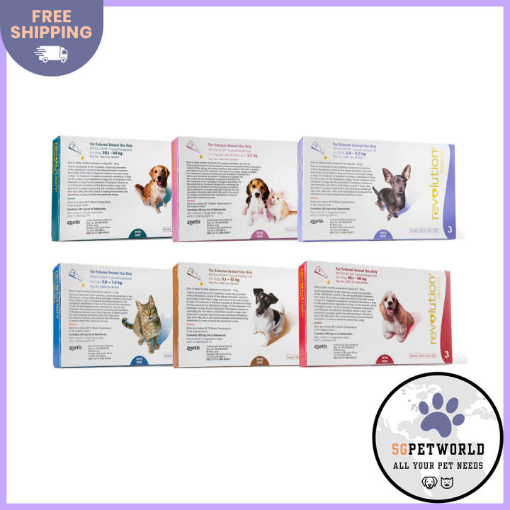 Revolution for Dogs and Cats Flea Treatment 3 Pipettes Pack Lazada Singapore