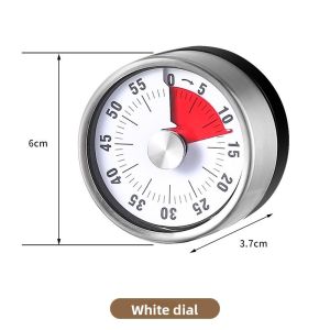 Stainless Steel 60 Min Mechanical Countdown Timer Kitchen Baking Cooking Alarm Reminder Clock