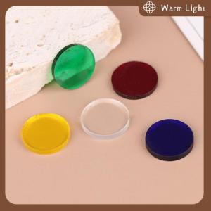 Warm Light 10ชิ้นแผ่นปลายใสเส้นผ่าศูนย์กลาง15มม. เล่นคิวกระโดดไม้คิวสนุ๊กเกอร์และอุปกรณ์บิลเลียด