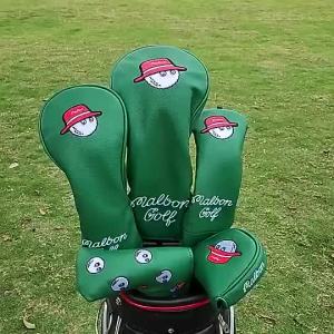 Korean Version Bucket Hat Japanese Korean Beige Golf Club Cover No. 1 Wooden Cover Putter Cover Head Cover Cover