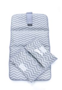Kipkep Portable Baby Diaper Changing Mat & Pouch | Waterproof Newborn Travel Changing Pad | Foldable Lightweight & Easy to Clean