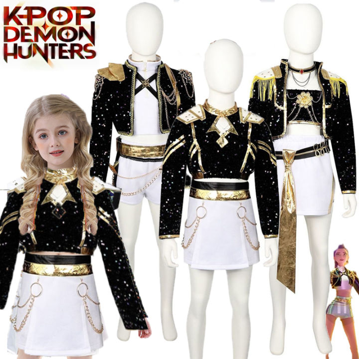 Movie Kpop Demon Hunters Cosplay Costume For Kids Girls Zoey