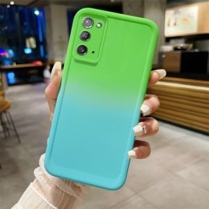 เคสซิลิโคนนิ่มสำหรับโทรศัพท์ปลอกสำหรับ Samsung Galaxy Note10Pro Note10Lite Note20Ultra Note10Plus Note 10 Pro Plus 20พิเศษ2023 2024ไล่ระดับสีแบบสองสีและนิ่ม