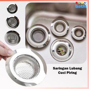 Saringan Lubang Cuci Piring Stainless Steel Sink Water Filter Strainer Drain Hole BHCQ22
