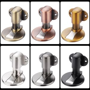 Water-proof Door Stop Furniture Door Hardware Zinc Alloy Magnetic Door Stopper Adjustable Door Holder Non-punch Sticker
