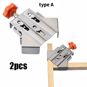 2Pcs Adjustable Right Angle Clamp Woodworking 90° Angle Fixing Clip Corner Positioning Clamp