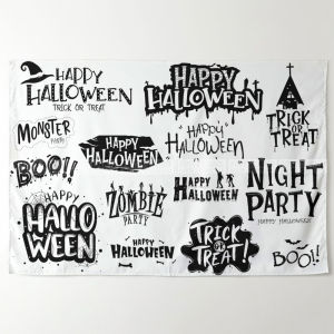 Halloween Eve Halloween Creative Holiday Atmosphere DIY Decorative Background Cloth Poster Hanging Cloth Tapestry Change Wall Background Cloth