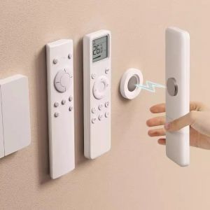 Magnetic Remote Control Holder for TV & Air Conditioner Punch-Free Wall Mount Storage Self-Adhesive Strong Magnetic Stickers