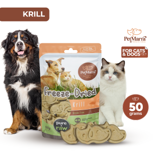 PetMarra Freeze-Dried Logo for Dogs and Cats Treats Krill Flavor 50g pet food dog cat all breeds