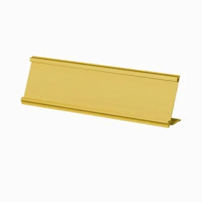 Aluminium Name Plate Holder Akrilik Meja Nama Papan Nama Di Meja Emas/perak Nama Meja Kantor