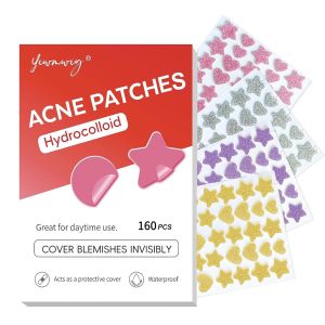 Hydrocolloid Pimple Patches for Face Invisible Acne Patches 200 Count    3 Sizes 10/12/14mm With Tea Tree Oil And Salicylic Acid For Overnight & Teenager  Invisible On Face & Sensitive Skin