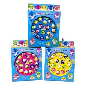 Bộ đồ chơi câu cá cho bé 42 chi tiết Kenmart có gắn nam châm bao gồm cần câu nhựa bể phao 2 tầng tặng kèm đồ bơm tay