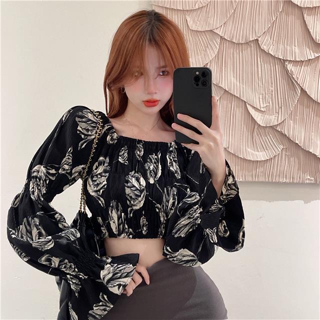 Aki20 Blouses for Women Styles 2024 Chic Off-the-Shoulder Long