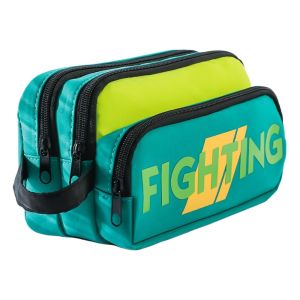 MUKANG Large Capacity English Letter Pencil Bag Zipper Multi-layered Pen Pencil Case Ins Fashion Creative Stationery Storage Bag School