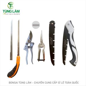 Dụng cụ làm vườn cây cảnh bonsai (cưa gập sk5 kéo cắt cành sk5 tỉa trắng và cưa lách new ) - dụng cụ nông nghiệp Tùng Lâm [FREESHIP]