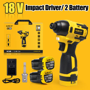 KEELAT KCID02 2 IN 1 COMBO Drill Impact Driver Brushless Cordless Drill Set Heavy Duty Drill Impact Bateri Power Tool