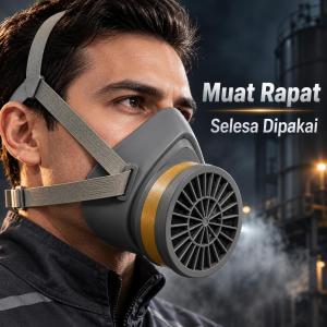 [COD] 3M 3600 Respirator 3-in-1 Topeng Separuh Muka Anti Vap Toksik untuk Bengkel/Kilang