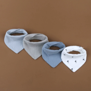 4 cái/bộ Đa-Chức năng Yếm trẻ em thoáng khí yếm trẻ em cotton nước-hấp thụ điều dưỡng BIB cho mọc răng chảy nước dãi