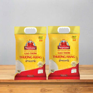 2 túi Gạo Thơm Thượng Hạng Nhãn Vàng Neptune (Tổng 10Kg)
