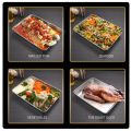 BroBabba Stainless Steel Loyang Rectangular Bakeware Nonstick PansFruit Bread Storage Trays Plate Kitchen Deep. 