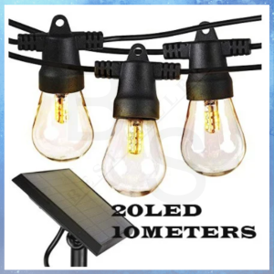 10/20 Bulbs Solar Energy LED Bulbs String Fairy Lights Outdoor Lamp Decoration Waterproof Ball