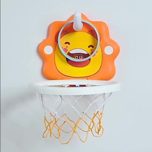 Kids Basketball Hoop with Inflatable Ball Wall Mount Indoor Outdoor Sport Toy Suction Cup Stand Portable Game Fun Play Boys Gift2026