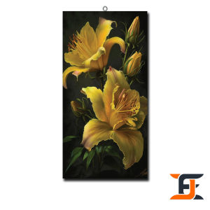 HIASAN DINDING BUNGA REALISTIK AESTHETIC (10x20) nuansa abstrak black flowers minimalis hiasan dan pajangan rumah aesthetic kekinian