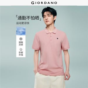 Giordano Beau Monde Men Men High Tech Cool Touch Polo Shirt Free Shipping 13016333