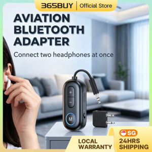[SG] Bluetooth Adapter Airplane 3.5mm Wireless Audio Transmitter Receiver for Headphones