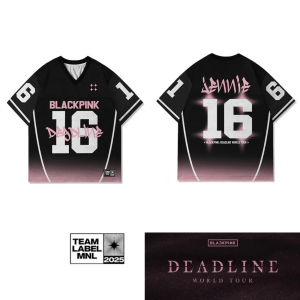 XY BLACKPINK DEADLINE WORLD TOUR jersey LISA JENNIE JISOO ROSE T-shirt short sleeve top YX