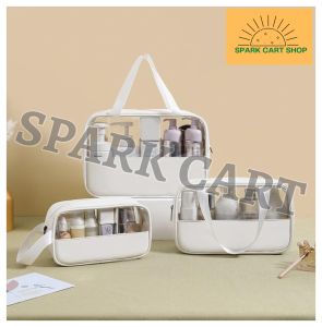 SPARK CART 1pcs PVC Cosmetic Bag Waterproof Washing Bag Dustproof Travel Storage Pouch Make up Organizer Storage Bag